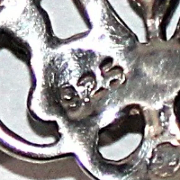 Sterling Silver Art Deco Chandelier Marcasite Earrings - Picture 4 of 5